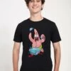 Henry Tiger Spongebob Squarepants Wrapper Patrick - T-Shirt Print - Black