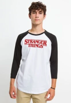 Henry Tiger Stranger Things Red Logo - Longsleeve - White Black -Henry Tiger 3a640ec7a30b48fc9839d8478746350e