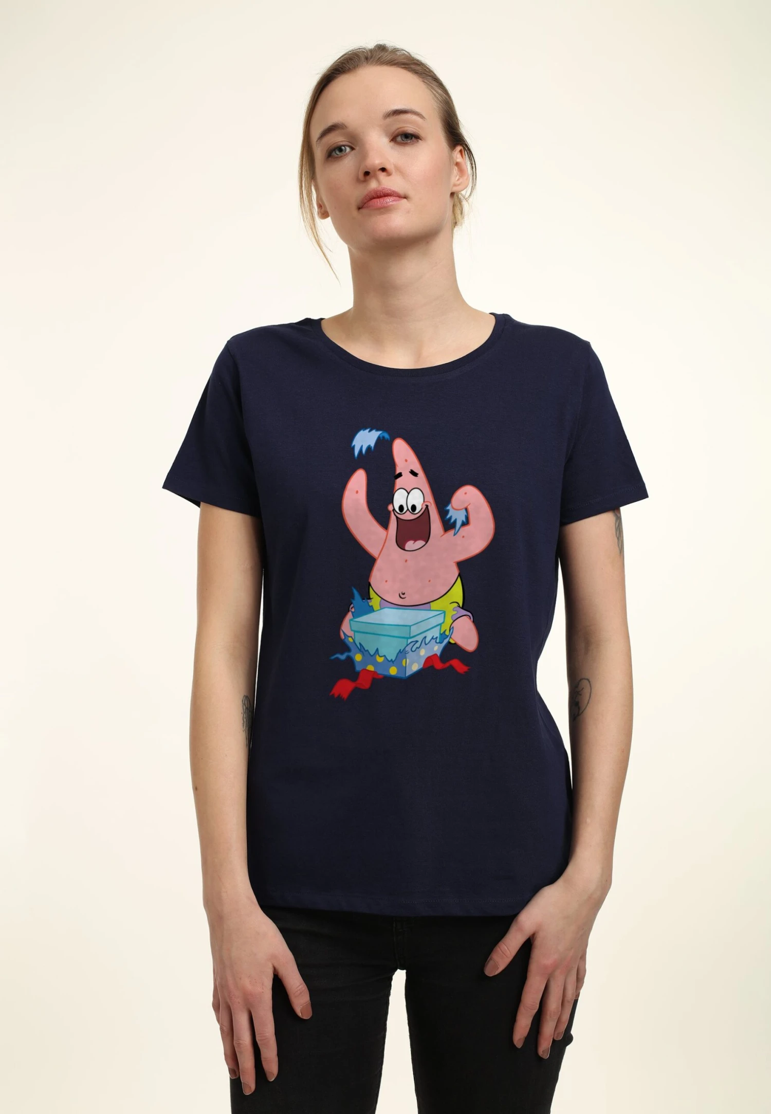 Henry Tiger Spongebob Squarepants Wrapper Patrick - T-Shirt Print - Navy Blue 4 Henry Tiger Spongebob Squarepants Wrapper Patrick - T-Shirt Print - Navy Blue - Image 4
