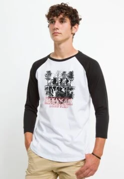 Henry Tiger Stranger Things Upside Down - Longsleeve - White Black -Henry Tiger 3cc84ae3eb9045deac497a2e643ee5e3