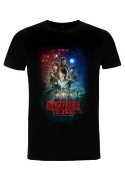Henry Tiger Stranger Things Classic Illustrated Poster - T-Shirt Print - Black