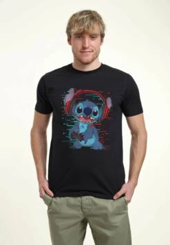 Henry Tiger Lilo & Stitch Games- T-Shirt Print - Navy Blue