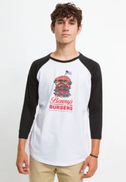 Henry Tiger Stranger Things Good Ol' Benny'S - Longsleeve - White Black