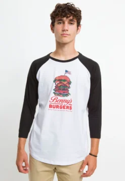 Henry Tiger Stranger Things Good Ol' Benny'S - Longsleeve - White Black