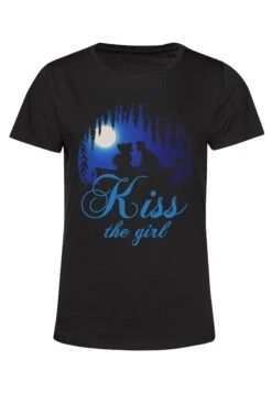 Henry Tiger The Little Mermaid Kiss The Girl Vignette - T-Shirt Print - Black -Henry Tiger 3fd15901827e494c9bc6cda3be2ac517