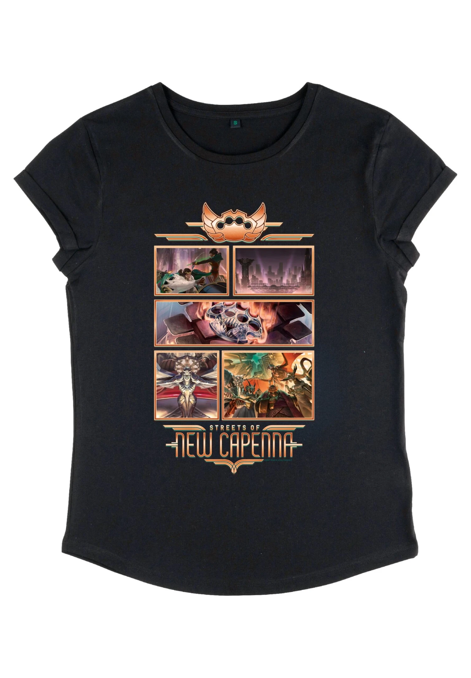 Henry Tiger Magic The Gathering Newcapenna Collage - T-Shirt Print - Black 4 Henry Tiger Magic The Gathering Newcapenna Collage - T-Shirt Print - Black - Image 4