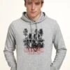 Henry Tiger Stranger Things Upside Down - Hoodie - Heather Grey