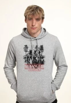 Henry Tiger Stranger Things Upside Down - Hoodie - Heather Grey