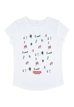 Henry Tiger Stranger Things Tree - T-Shirt Print - White -Henry Tiger 433561b63fe747c0b96d2f0c6f2bf62a