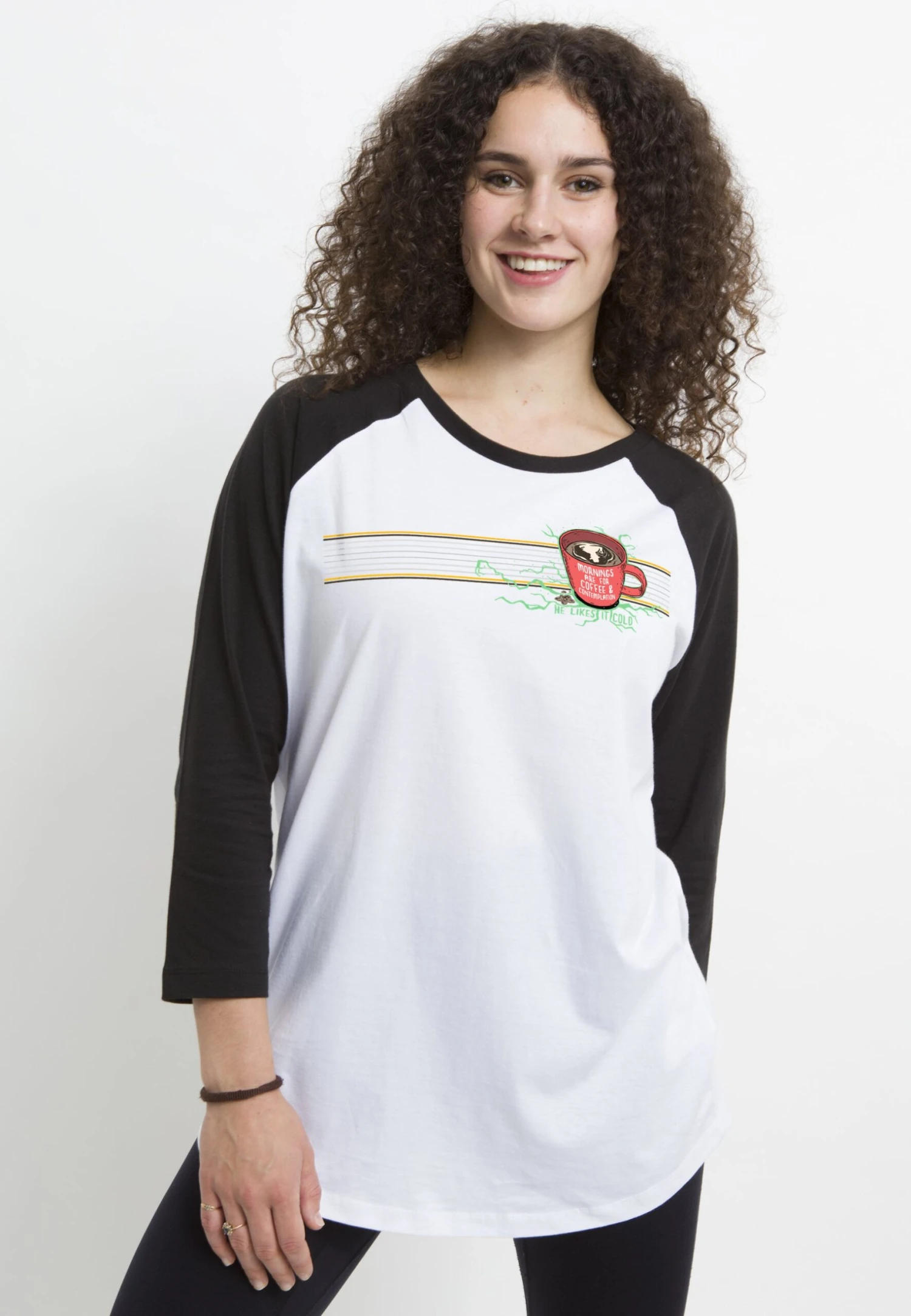 Henry Tiger Stranger Things Mornings Mug - Longsleeve - White Black 3 Henry Tiger Stranger Things Mornings Mug - Longsleeve - White Black - Image 3