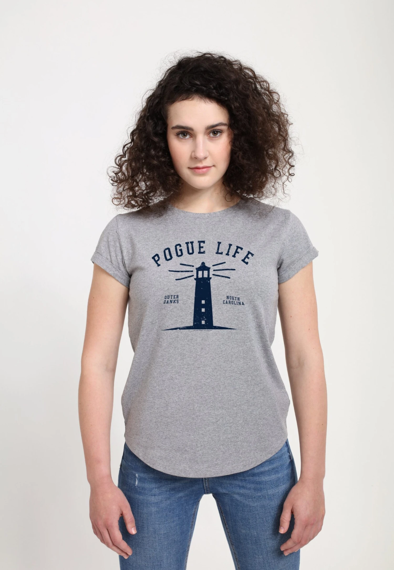 Henry Tiger Outer Banks Pogue Life - T-Shirt Print - Melange Grey 3 Henry Tiger Outer Banks Pogue Life - T-Shirt Print - Melange Grey - Image 3