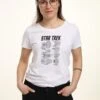 Henry Tiger Star Trek Ships Of Trek - T-Shirt Print - White