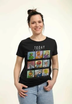 Henry Tiger Muppets Muppet Mood - T-Shirt Print - Black -Henry Tiger 454e0c0930f444f3b4527ff7de69a058