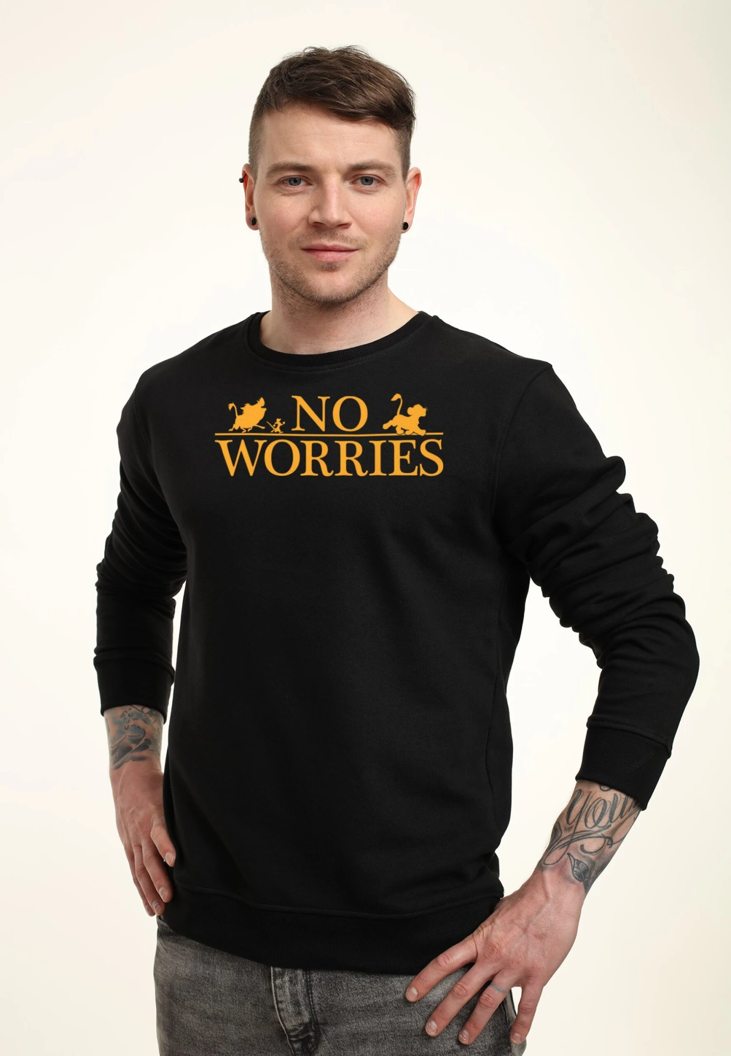 Henry Tiger The Lion King No Worries Logo - Sweater - Black 3 Henry Tiger The Lion King No Worries Logo - Sweater - Black - Image 3