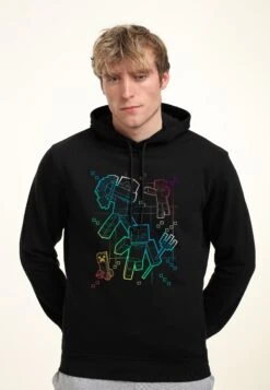 Henry Tiger Minecraft Gradient Lines - Hoodie - Black