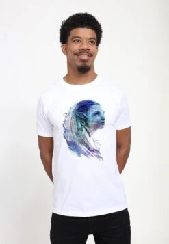 Henry Tiger Avatar 2 Blue Neytiri - T-Shirt Print - White -Henry Tiger 4a46e52ec4bb40bbbc01582b40d9e325