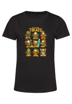Henry Tiger Garfield For The Treats - T-Shirt Print - Black -Henry Tiger 501d8679222947ee98a9084e72102316