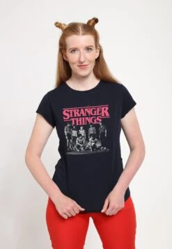 Henry Tiger Stranger Things Stranger Fade - T-Shirt Print - Navy Blue -Henry Tiger 50e981cfae0a485dbb8997828207b440