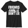 Henry Tiger Stranger Things Cast Friends Don'T Lie - T-Shirt Print - Black