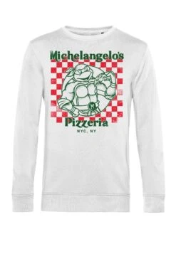 Henry Tiger Nickelodeon Mikeys Pizza - Sweater - White -Henry Tiger 51ebd4dfa1f742aabf7dd94448a2b1c5