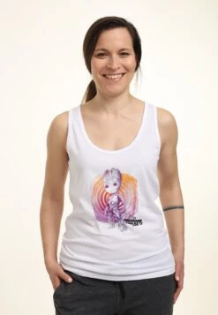 Henry Tiger Gotg 2 Groot Watercolor- Top - White -Henry Tiger 53546629411645be8ee2e4493ea30f85