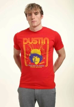 Henry Tiger Stranger Things Resist The Pearls Unisex - T-Shirt Print - Red -Henry Tiger 5582ce4bb0474ba68c2f351e632d51ab