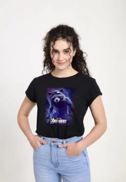 Henry Tiger Avengers Endgame Space Raccon - T-Shirt Print - Black -Henry Tiger 56441a4f57bf4cdaaf84c2e993cf759c