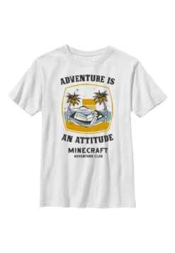 Henry Tiger Minecraft Steve Beach Adventure - T-Shirt Print - White