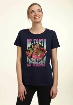 Henry Tiger Muppets Dr Teeth Band - T-Shirt Print - Navy Blue