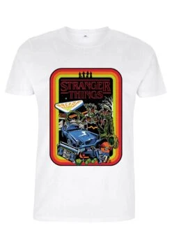 Henry Tiger Stranger Things Retro Mash Unisex - T-Shirt Print - White -Henry Tiger 5865146f8ac8461084a18ab0f775cb1b