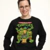 Henry Tiger Teenage Mutant Ninja Turtles Turtle Group - Sweater - Black