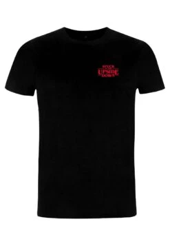 Henry Tiger Stranger Things Upside Down Pocket - T-Shirt Print - Black