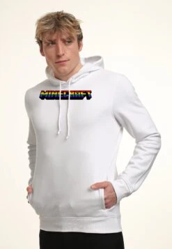 Henry Tiger Minecraft Mc Rainbow Logo - Hoodie - White -Henry Tiger 5b024d54edd0436891de43318752d06f
