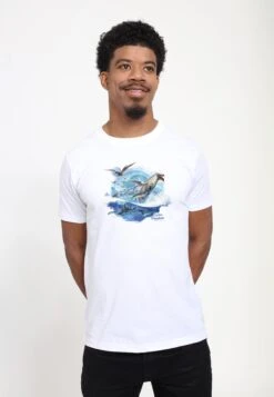 Henry Tiger Avatar Explore - T-Shirt Print - White -Henry Tiger 5c4b6ab82ef143b684cc77eca513b139