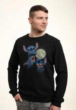Henry Tiger Lilo & Stitch Three Stitch Moon - Sweater - Black