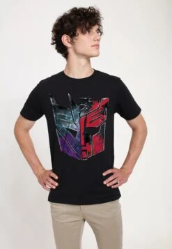 Henry Tiger Transformers Autobot Decepticon Split Logo - T-Shirt Print - Black 6 Henry Tiger Transformers Autobot Decepticon Split Logo - T-Shirt Print - Black -Henry Tiger 5f55b9851a5244af92084bf490c4cc11