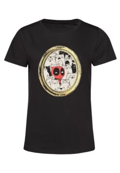 Henry Tiger Deadpool Cats Rule Everything Around Me - T-Shirt Print - Black -Henry Tiger 5fdfeace52e84724aef858a21a9e2ed0