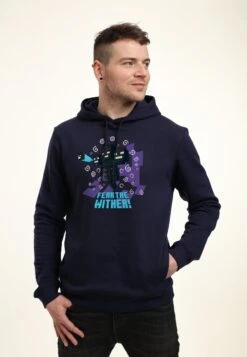 Henry Tiger Minecraft Fear The Wither - Hoodie - Navy Blue -Henry Tiger 60991eb8ca3f46ce98204aff6dcff09e