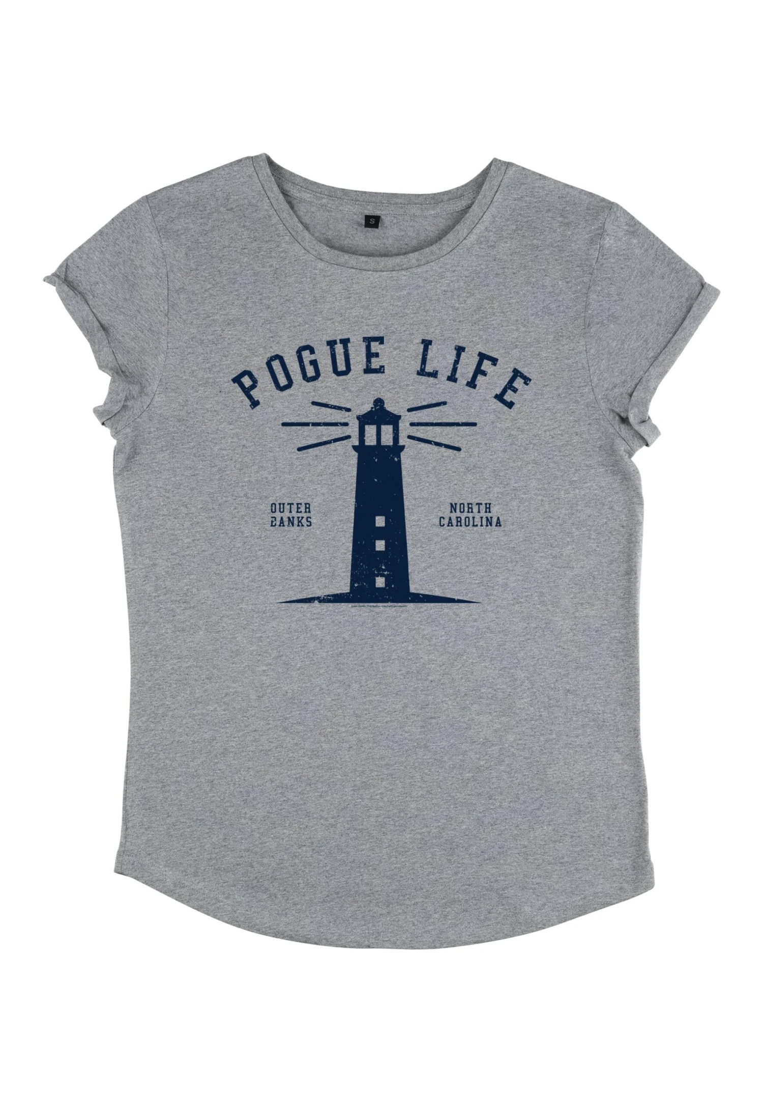 Henry Tiger Outer Banks Pogue Life - T-Shirt Print - Melange Grey 4 Henry Tiger Outer Banks Pogue Life - T-Shirt Print - Melange Grey - Image 4