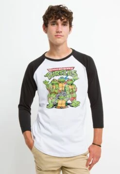 Henry Tiger Teenage Mutant Ninja Turtles Turtle Group - Longsleeve - White Black -Henry Tiger 61fa1b41d32e496ab0d8eb639ec37a88