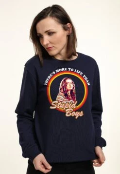 Henry Tiger Stranger Things Stupid Boys - Sweater - Navy Blue -Henry Tiger 64b0050b3833479f93eb1fae909b104f