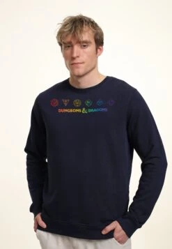Henry Tiger Dungeons & Dragons Rainbow Dice - Sweater - Navy Blue