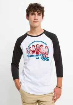 Henry Tiger Stranger Things Summer Of 85 - Longsleeve - White Black