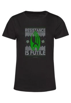 Henry Tiger Star Trek Resistance To Xmas - T-Shirt Print - Black -Henry Tiger 6af7646096c547bfbe88e1b8f9d9c918