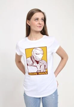 Henry Tiger Pop Iron Man - T-Shirt Print - White -Henry Tiger 6f0cebb0ebe44f68970347510eb9b6dd