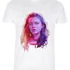Henry Tiger Stranger Things Max Big Face - T-Shirt Print - White
