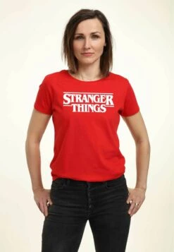 Henry Tiger Stranger Things Stranger Things - T-Shirt Print - Red -Henry Tiger 717d88a5a9e04ec89e4acb3a38d87a4b