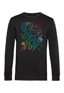 Henry Tiger Minecraft Gradient Lines - Sweater - Black -Henry Tiger 71e8807a39bd4a2593261d54801e1a9b
