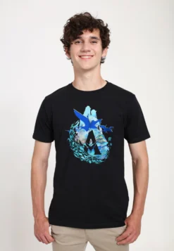 Henry Tiger Avatar 2 Avatar Scenic Flyby - T-Shirt Print - Black