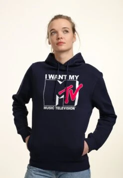 Henry Tiger Mtv Want Logo - Hoodie - Navy Blue -Henry Tiger 73d84500b630443c9e84aa582f391e71